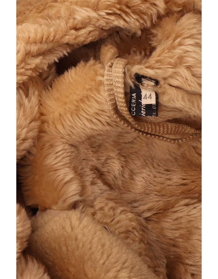 Винтажная женская дубленка IT 44 Medium Beige Leather