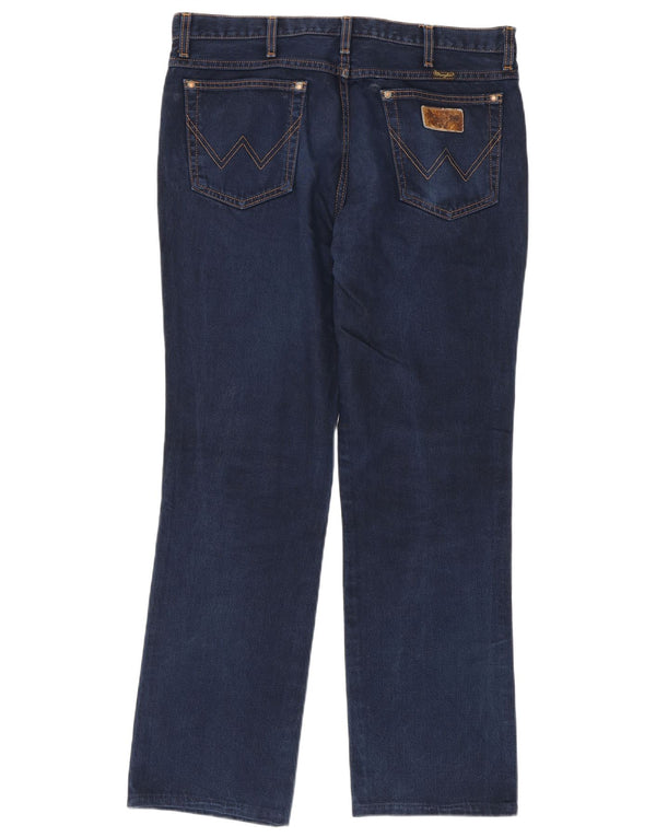 Мужские прямые джинсы Wrangler Evolution W36 L32, темно-синий хлопок