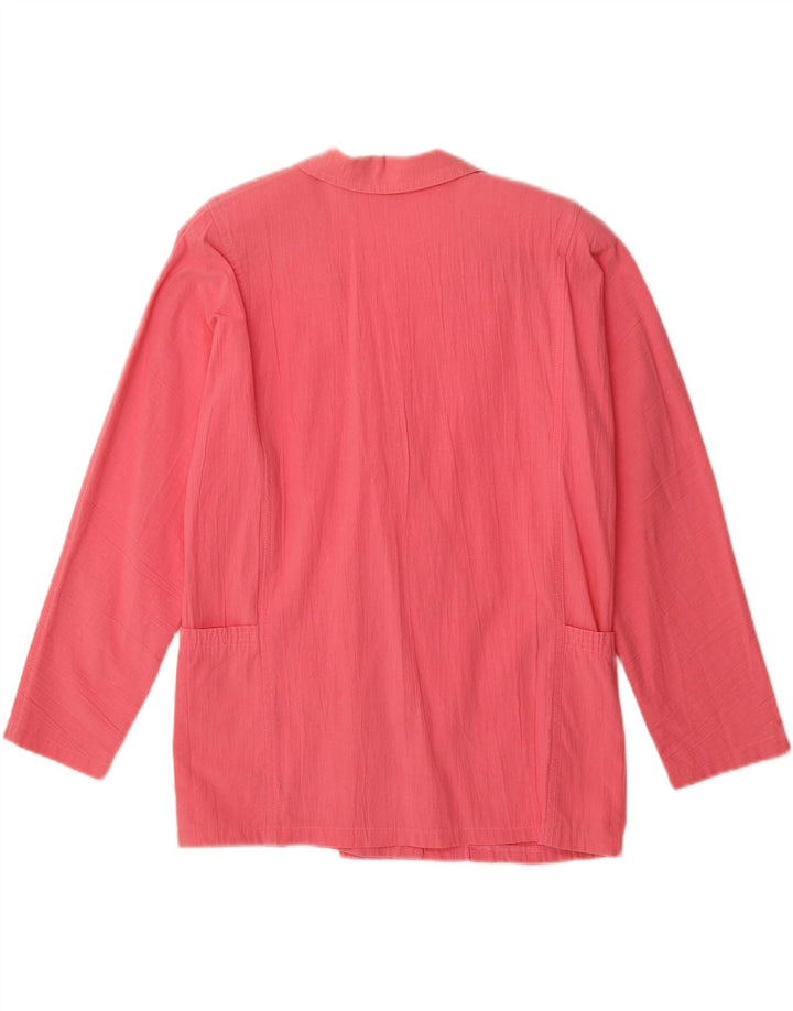 VINTAGE Womens Oversized Double Breasted Blazer Jacket UK 10 Small  Pink Vintage Vintage and Second-Hand Vintage from Messina Hembry 