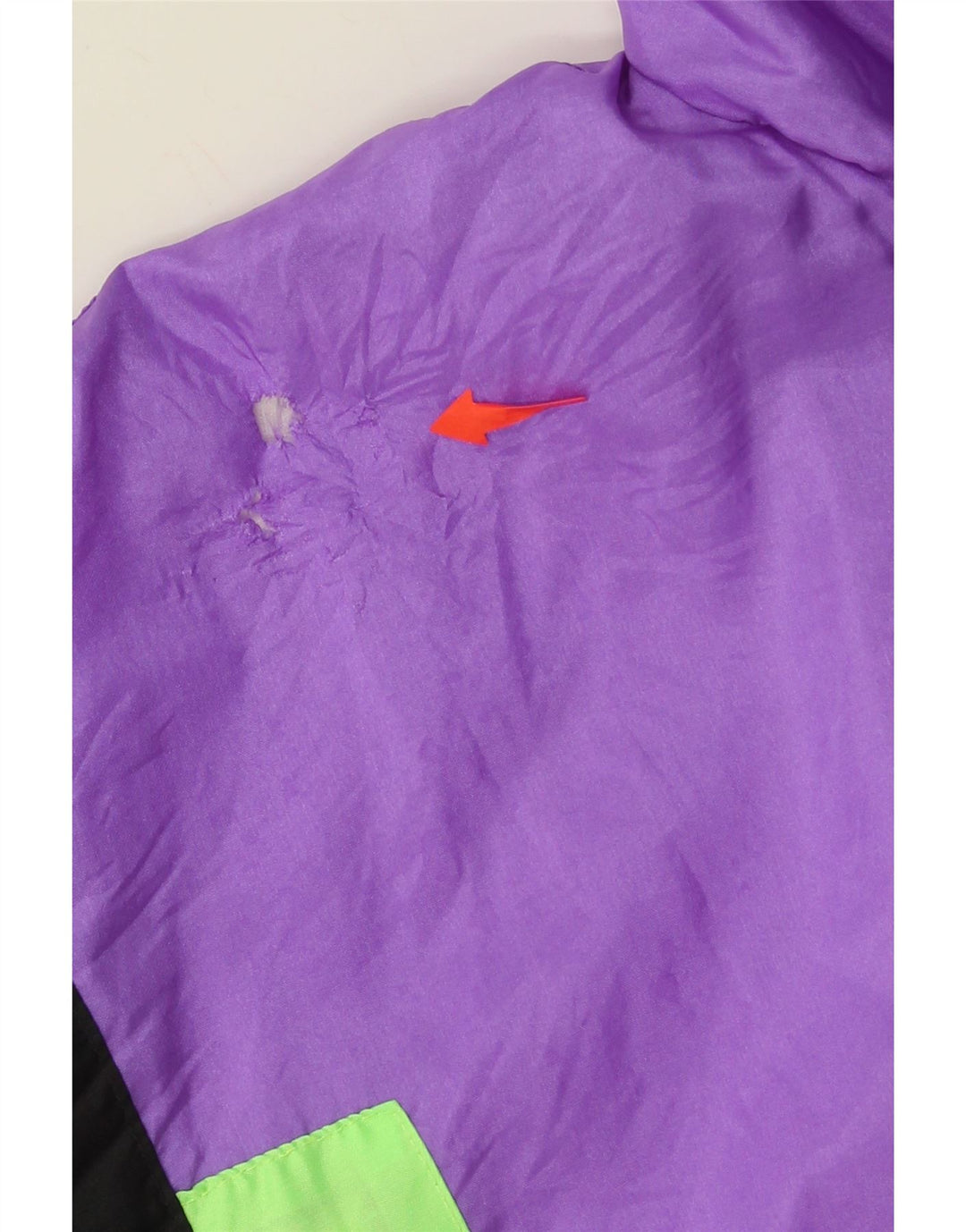 VINTAGE Mens Tracksuit Top Jacket XL Purple Colourblock