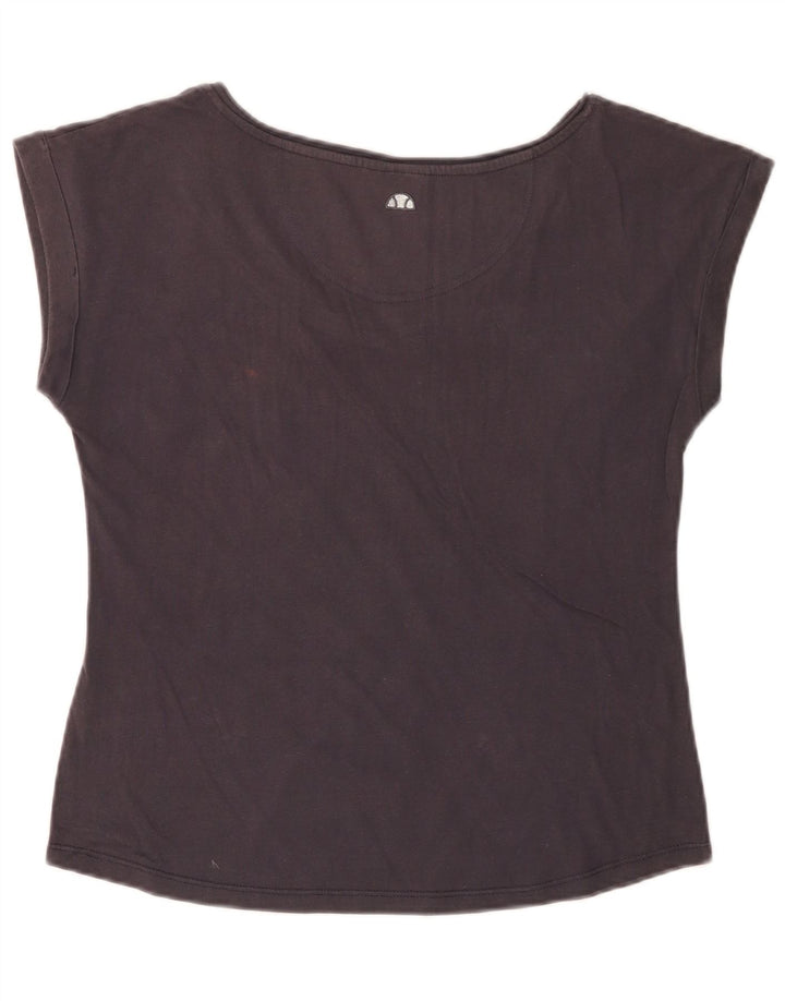 ELLESSE Женская футболка с рисунком Top UK 14, большой темно-синий хлопок