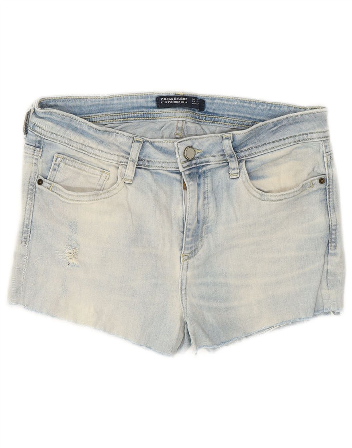 Женские джинсовые шорты Zara EU 38, маленькие W28, синие