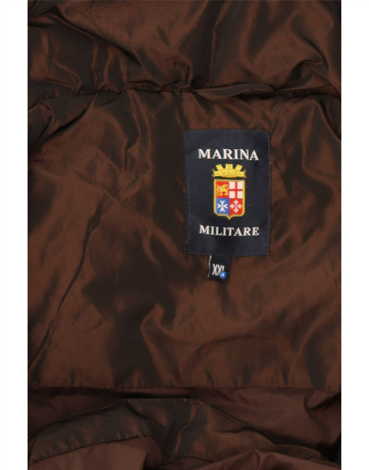 Женское стеганое пальто Marina Militare UK 20 2XL Коричневый полиэстер