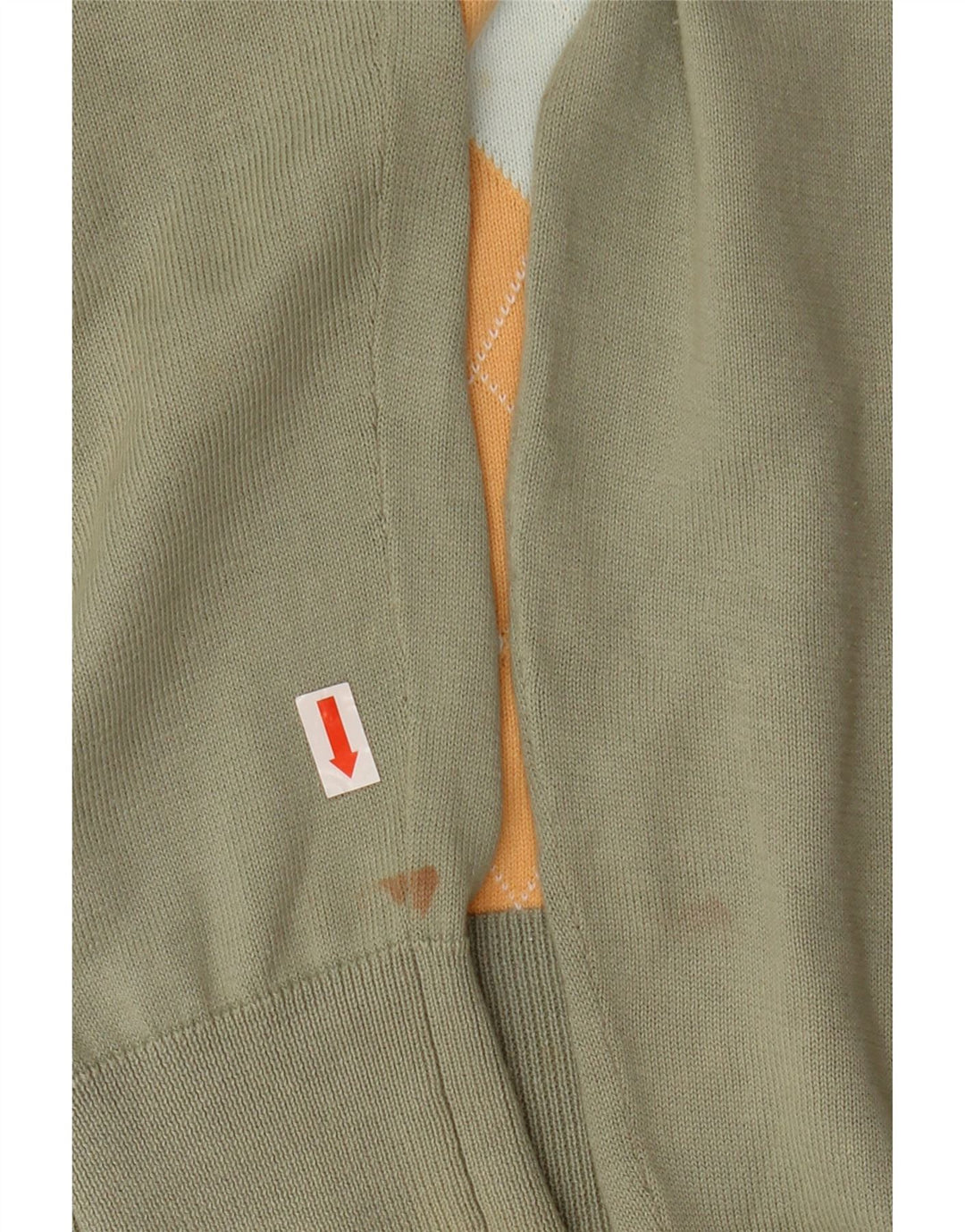 Женский джемпер с v-образным вырезом PRINGLE UK 14, средний хаки Argyle/Diamond