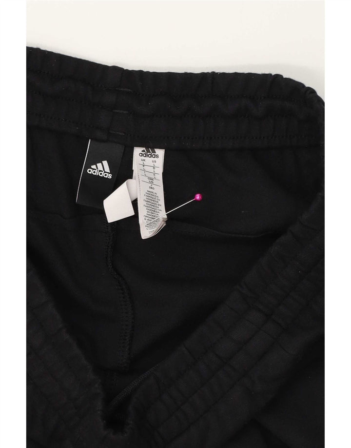 Мужские спортивные брюки Adidas, большие черные хлопковые
