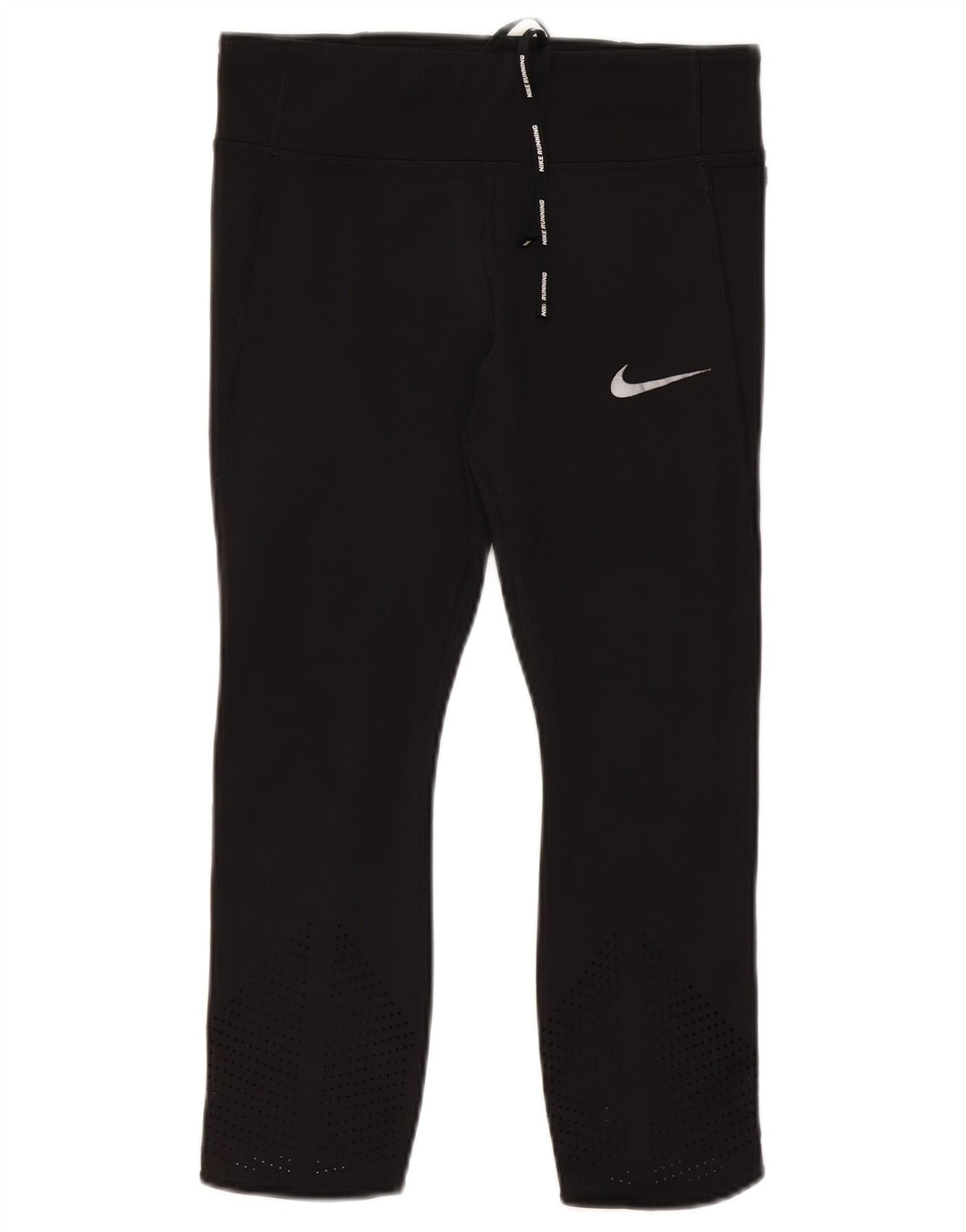 Женские леггинсы-капри Nike Dri Fit UK 12, средние, черные