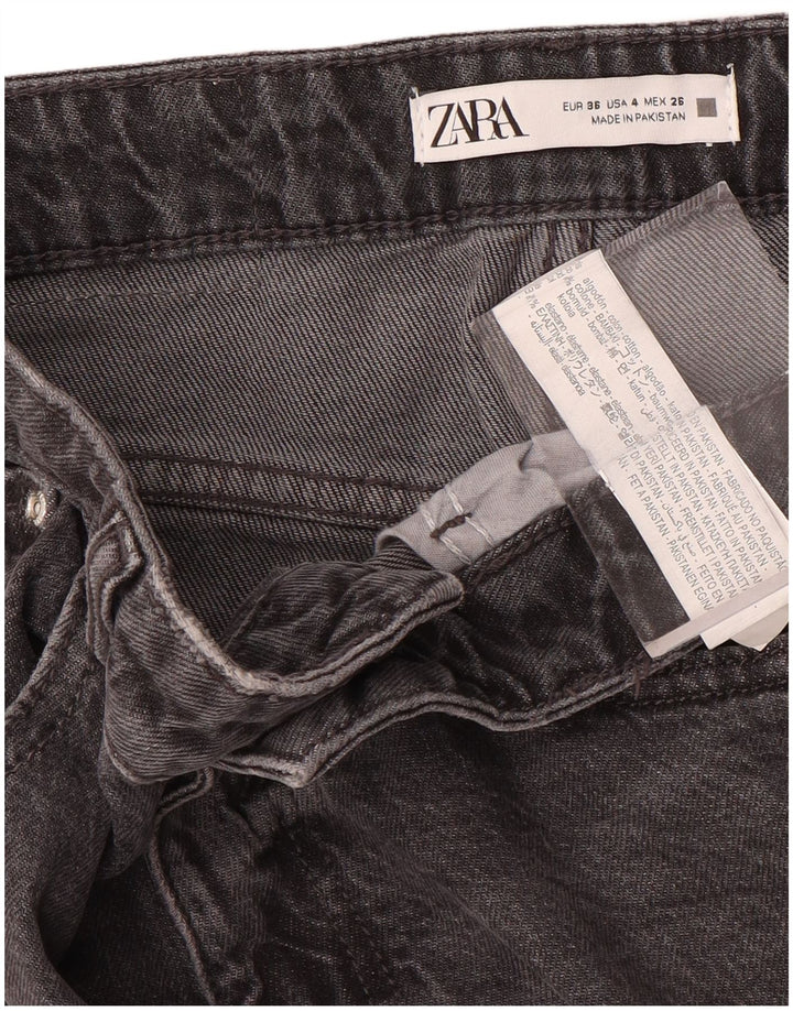 Женские узкие джинсы ZARA EU 36 XS W26 L28 Серые