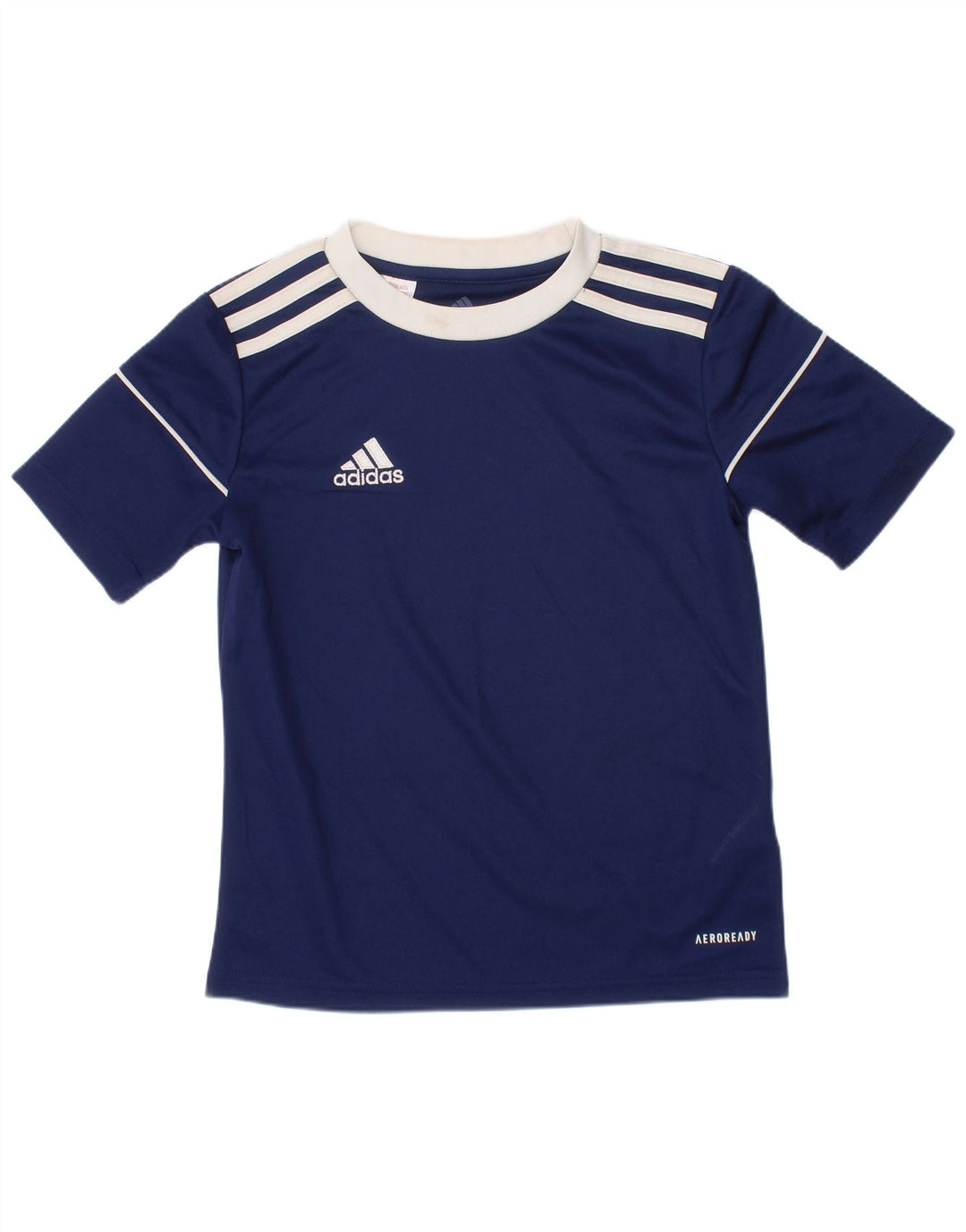 Футболка ADIDAS Aeroready для мальчиков, топ 7–8 лет, темно-синий, полиэстер