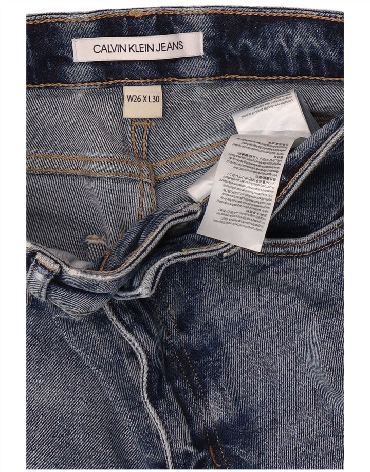 Женские джинсы скинни Calvin Klein W26 L30, синие, хлопковые, классические