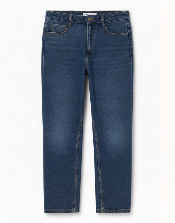Женские зауженные джинсы Zara EU 38, маленькие W28 L27, синие, хлопок