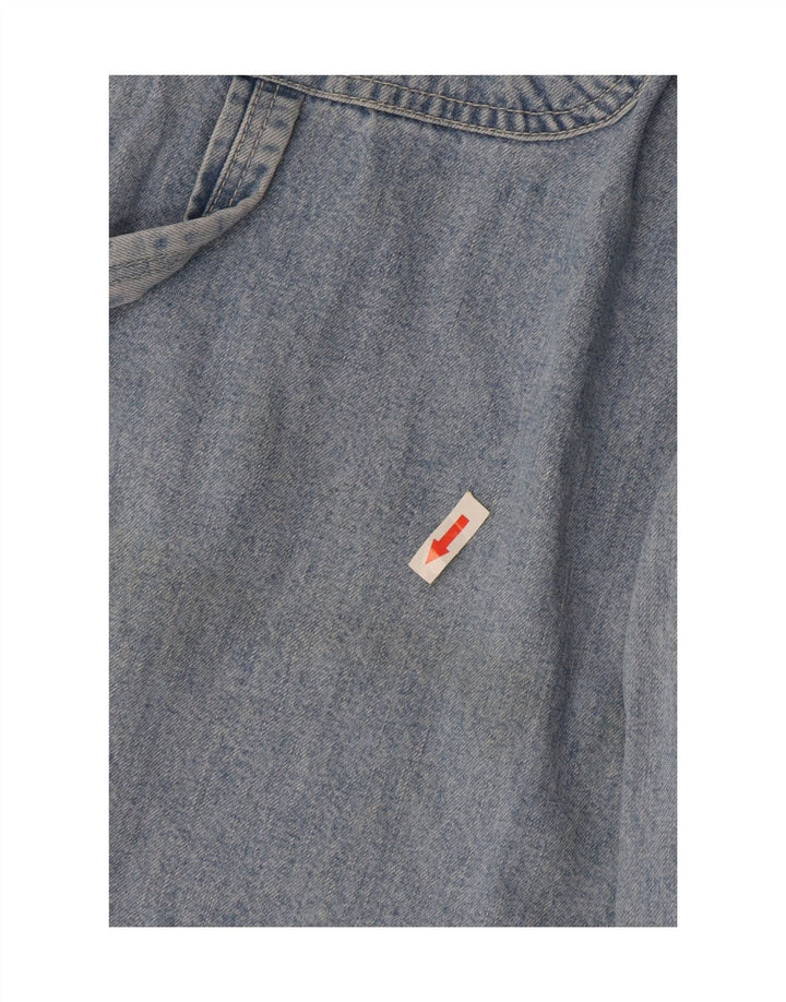 Женский комбинезон с винтовкой, прямые джинсы W29 L27, синий хлопок