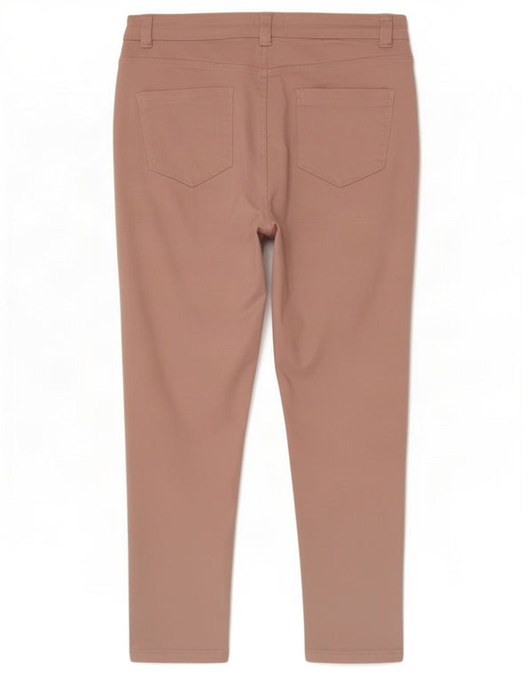 Женские укороченные джинсы скинни M&Co Petite, Великобритания 14, большие W32 L26, розовый хлопок