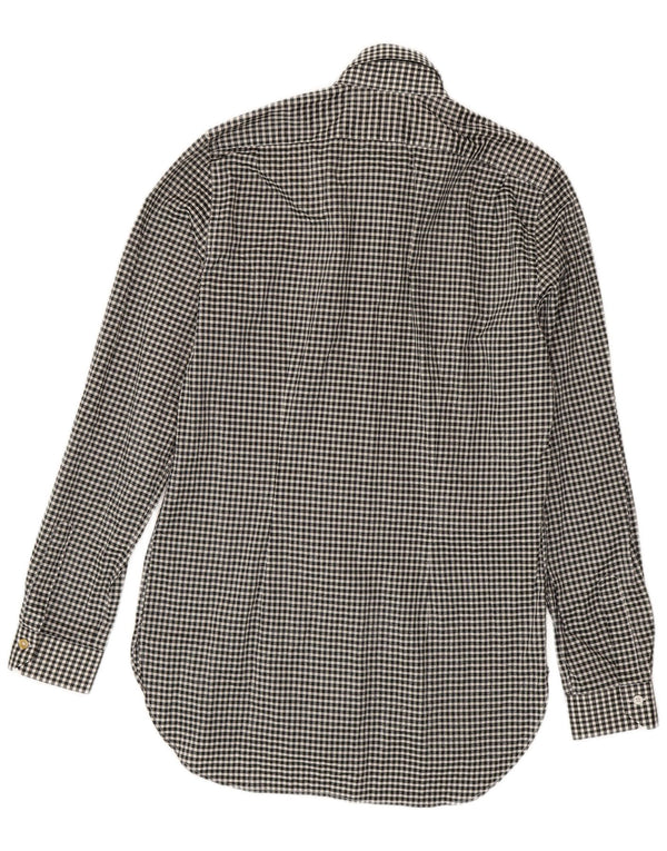 PAUL SMITH Mens Shirt Size 15 1/2 39 Medium Black Gingham