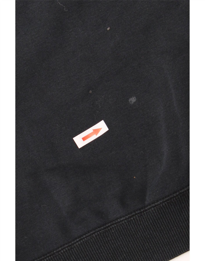 Укороченный свитшот с рисунком Puma для девочек 11–12 лет, черный полиэстер