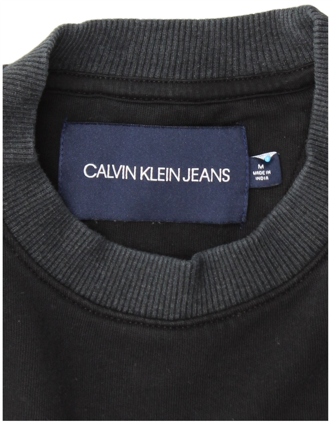 CALVIN KLEIN JEANS Мужской свитшот, джемпер, средний, черный, хлопок