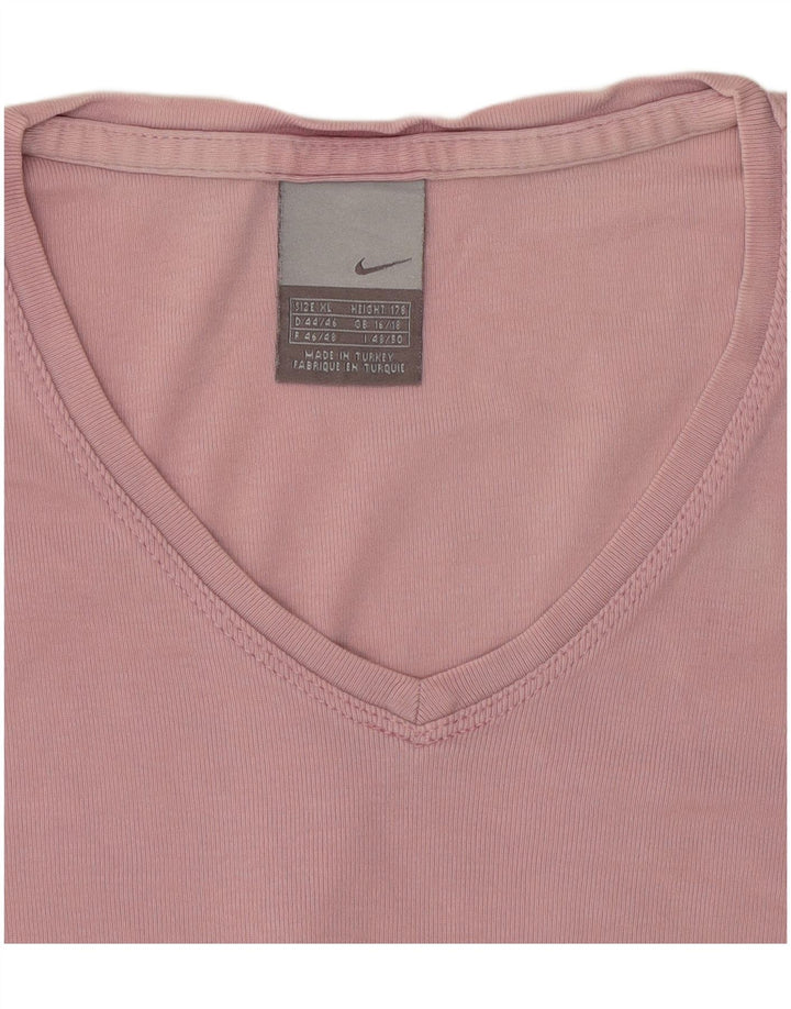 Женская футболка Nike Top UK 16/18 XL Розовая
