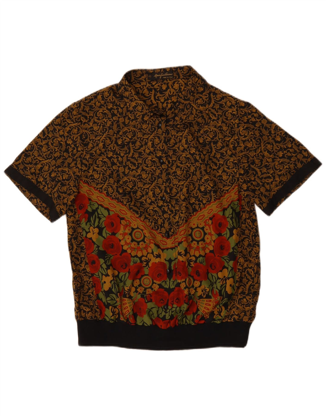MARIO PUCCI CECCONI Женская блузка Top IT 49 XL Разноцветный цветочный принт