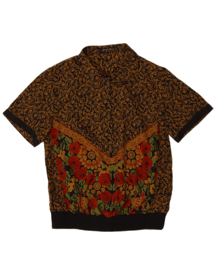 MARIO PUCCI CECCONI Женская блузка Top IT 49 XL Разноцветный цветочный принт