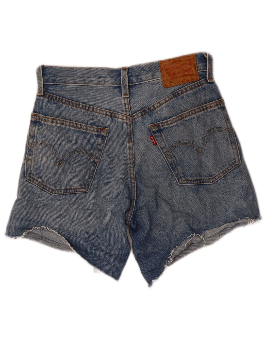 LEVI'S Womens 501 Denim Shorts W24 XS Blue Cotton