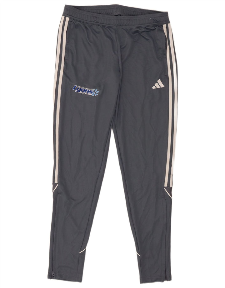 Женские спортивные брюки Adidas с графическим рисунком Великобритания 12/14 Средний серый