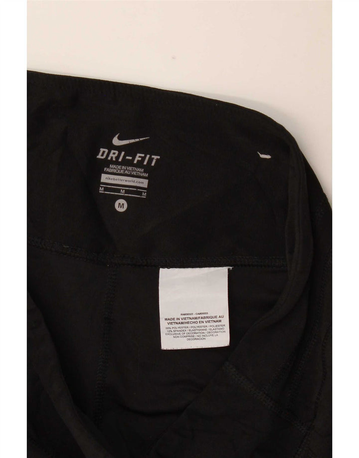 Женские леггинсы-капри Nike Medium W30 L19, черные, полиэстер, спортивные