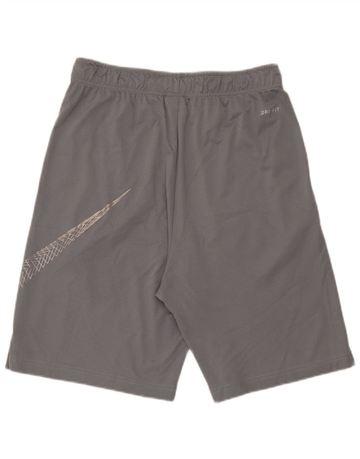 Мужские спортивные шорты Nike Dri Fit с графикой, средний серый полиэстер