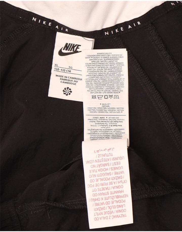 Спортивный костюм Nike для мальчиков с графическим рисунком, куртка 13–14 лет, XL, черный нейлон