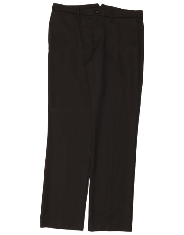 Мужские прямые повседневные брюки Benetton IT 50 Large W36 L35, черные, полиэстер