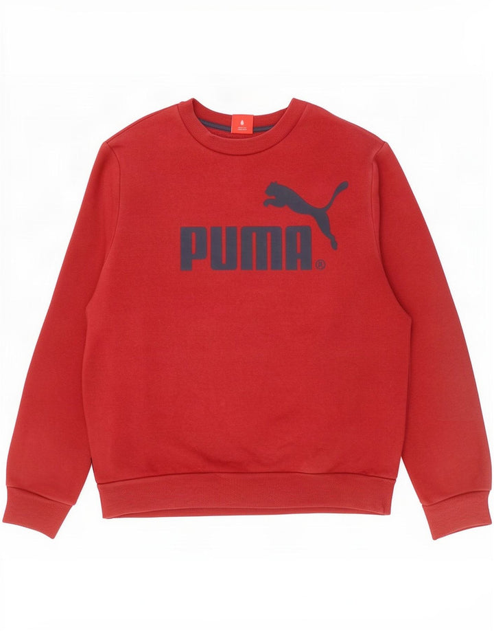Мужской свитер с рисунком Puma, большой красный
