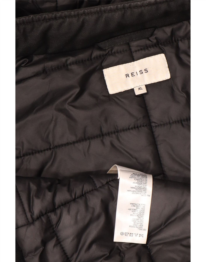 Мужская утепленная куртка Reiss UK 42 XL, черный полиэстер