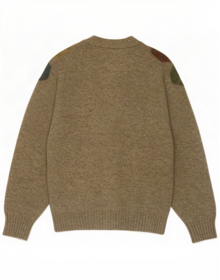 Мужской кардиган Trussardi, большой хаки Argyle/Diamond