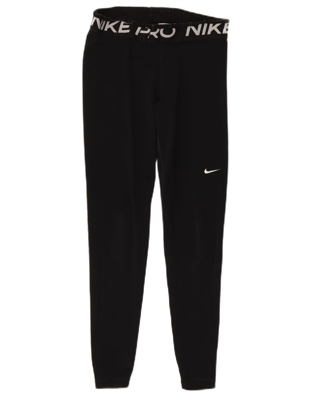 Женские леггинсы с рисунком Nike UK 12, средний черный полиэстер