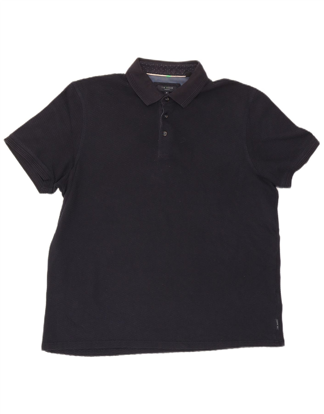 Мужская рубашка-поло Ted Baker, размер 6, 2XL, темно-синяя, хлопок