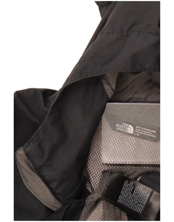 Дождевик с капюшоном The North Face для мальчиков 11–12 лет, большой размер, черный полиэстер