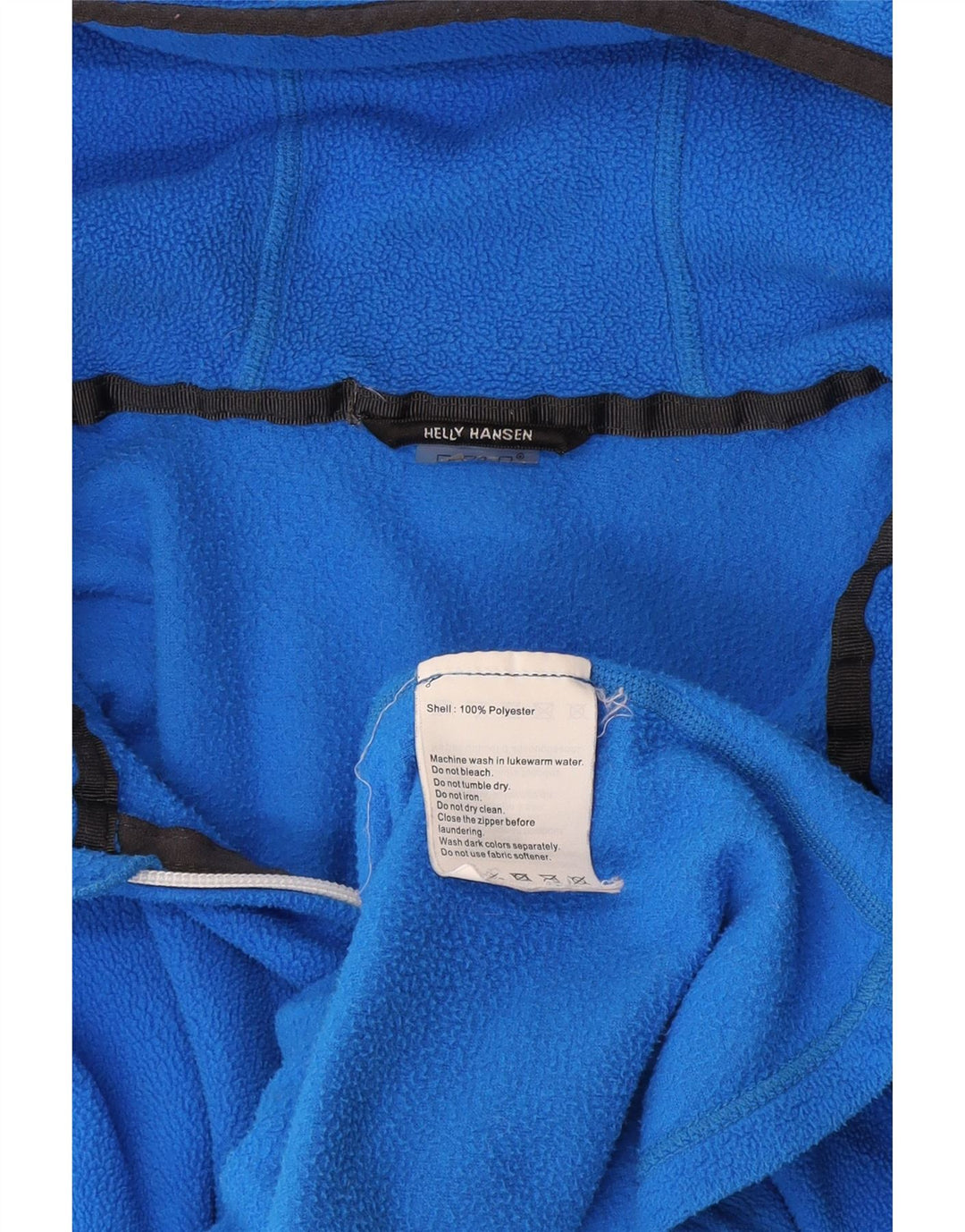 Женская флисовая куртка Helly Hansen с капюшоном UK 14, средний синий полиэстер
