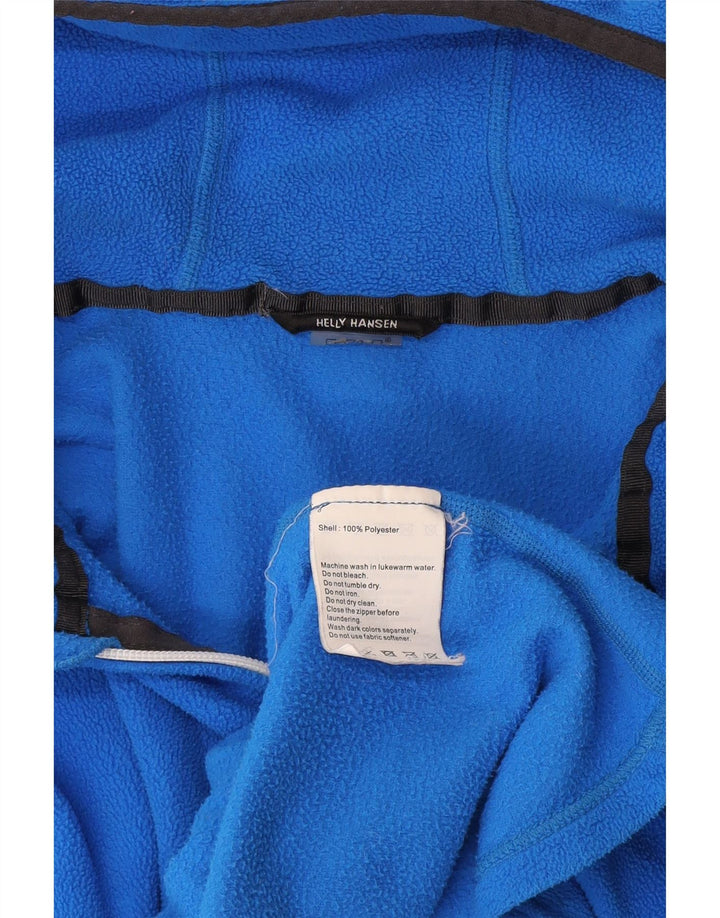 Женская флисовая куртка Helly Hansen с капюшоном UK 14, средний синий полиэстер