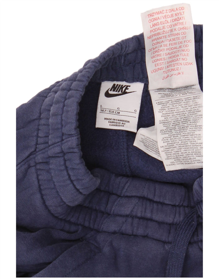 Спортивный костюм NIKE для мальчиков, брюки для бега, 12–13 лет, большой размер, темно-синий, хлопок