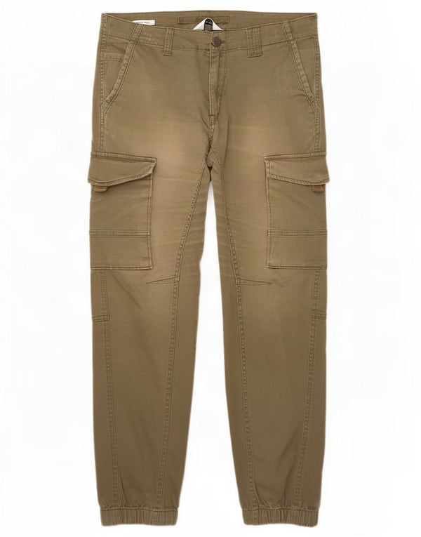 Мужские брюки-карго Jack & Jones Paul Tapered Joggers W32 L32, зеленый хлопок
