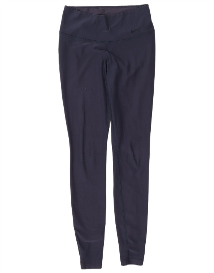 Женские леггинсы NIKE Dri Fit UK 6 XS, темно-синий полиэстер