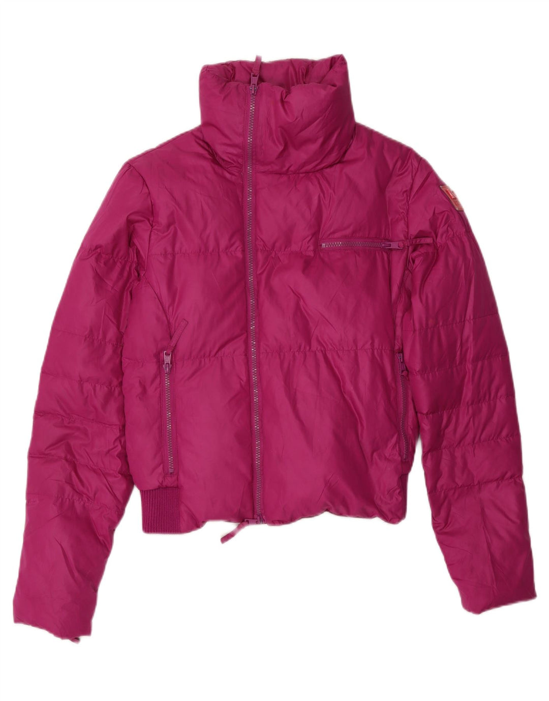 ICEBERG Womens Padded Jacket IT 44 Medium Pink Polyester Vintage Iceberg and Second-Hand Iceberg from Messina Hembry 