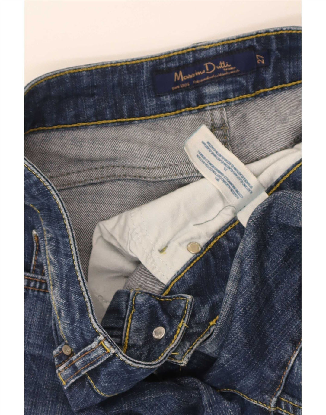 Женские укороченные джинсы Massimo Dutti W27 L25, синий хлопок