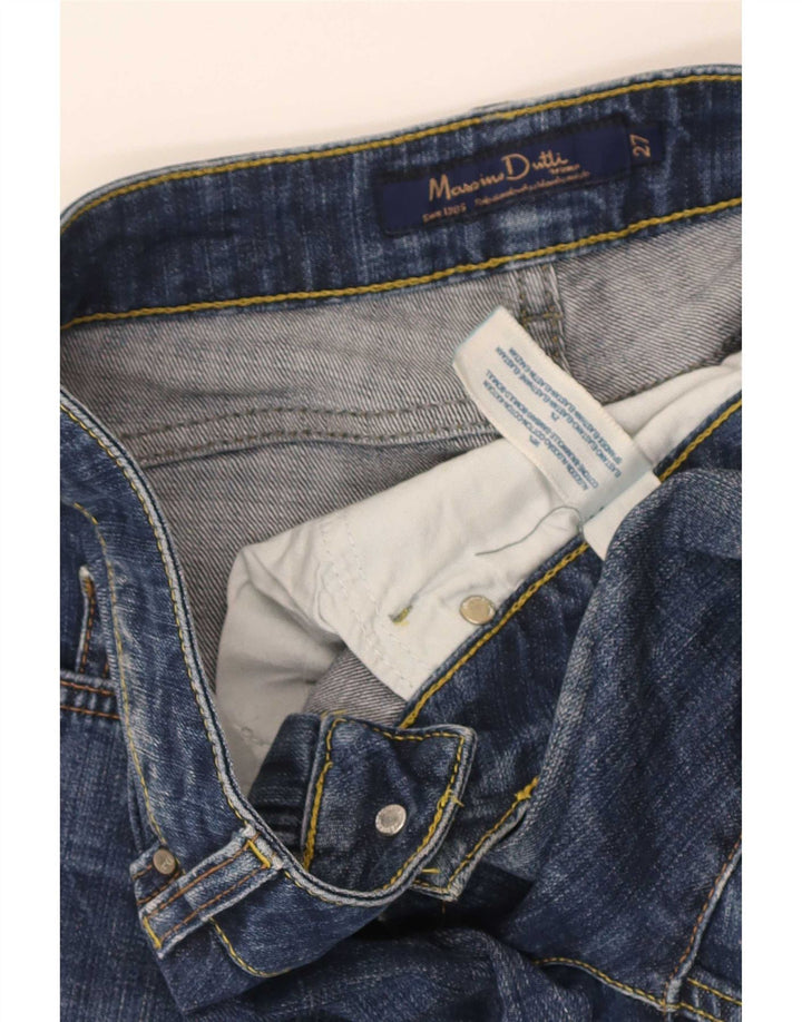 Женские укороченные джинсы Massimo Dutti W27 L25, синий хлопок