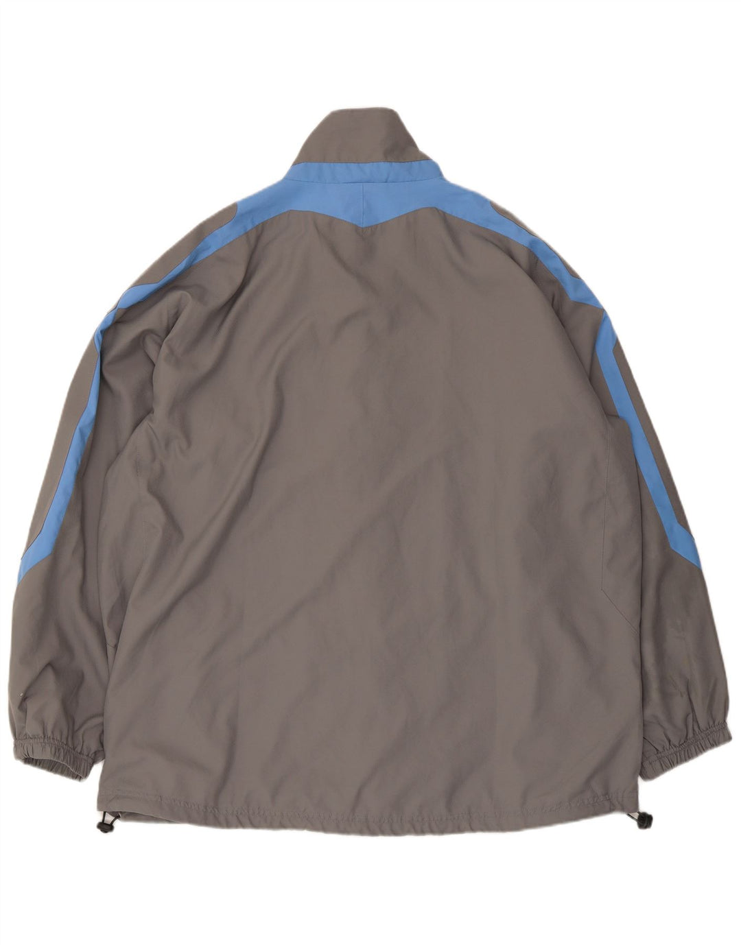 Мужская дождевик Umbro UK 42 XL, серый полиэстер с цветными блоками