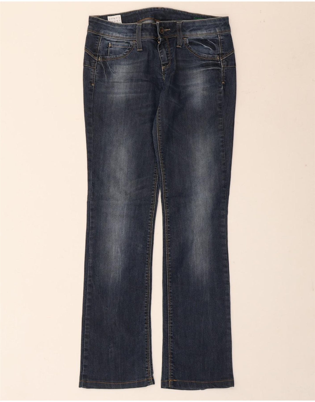 Джинсы женские Benetton Bootcut W28 L30 синие