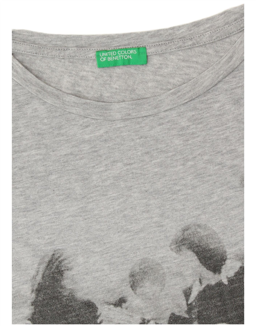 Женская футболка с рисунком UNITED COLORS OF BENETTON Top UK 14, средний серый