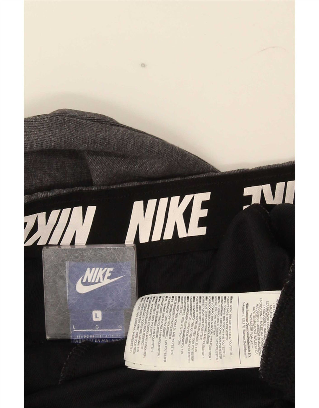 Мужские спортивные брюки Nike, джоггеры, большие серые, хлопковые