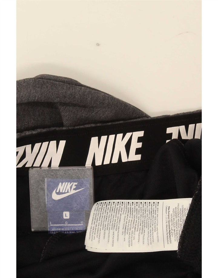Мужские спортивные брюки Nike, джоггеры, большие серые, хлопковые