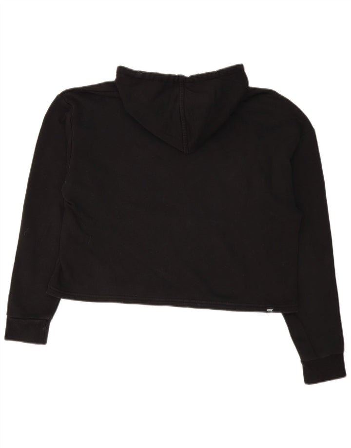 Женский укороченный джемпер с капюшоном с рисунком Puma UK 10, маленький черный