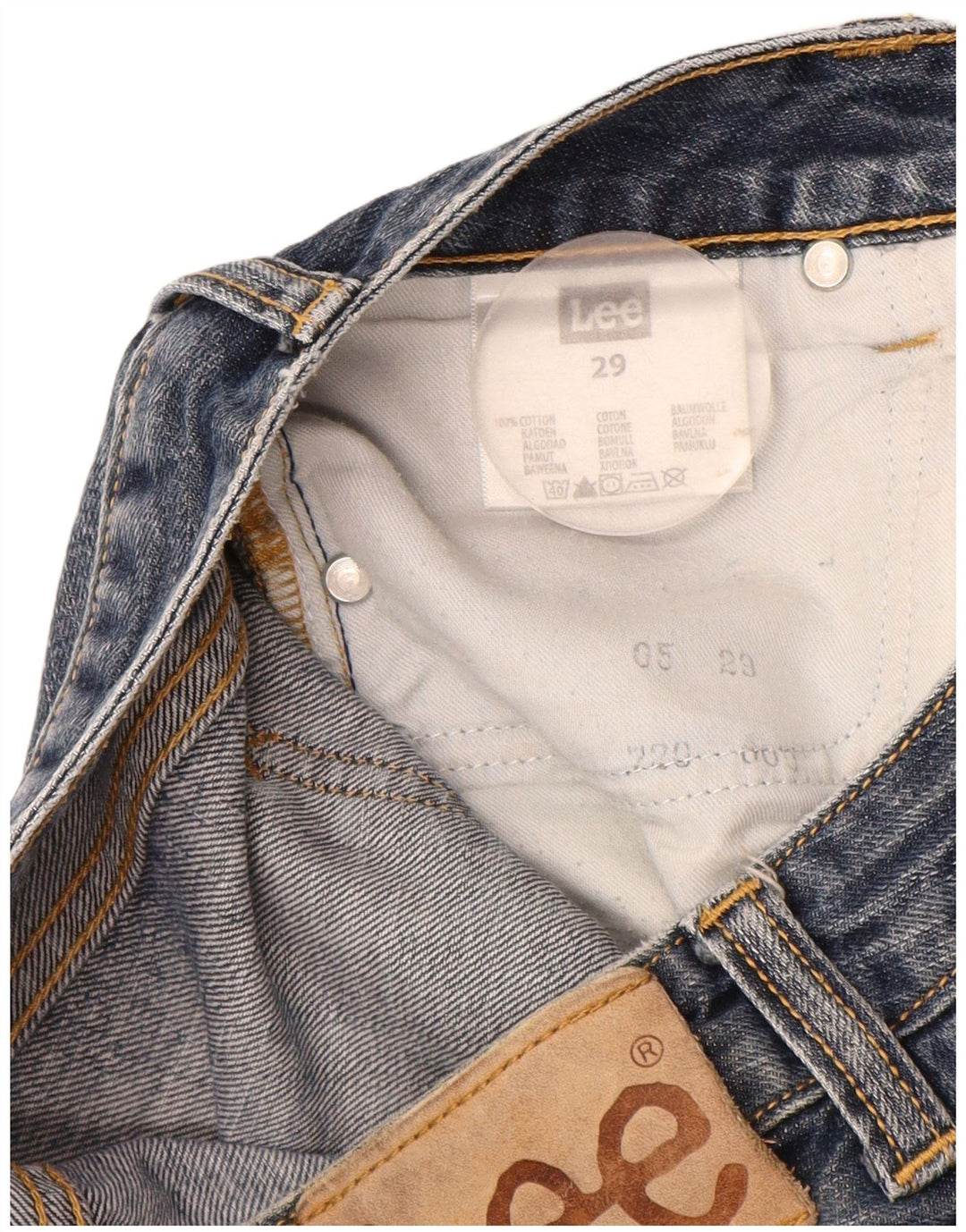 Женские прямые джинсы Lee W29 L30 синие, хлопок