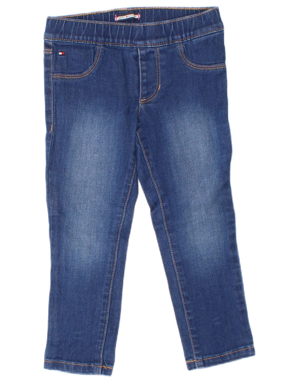 Джинсы-джеггинсы для девочек Tommy Hilfiger 2–3 года W20 L15, синий хлопок